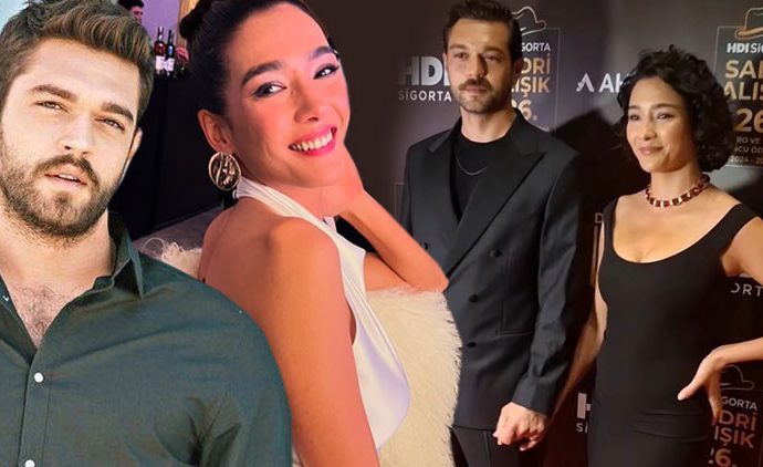 6 yıl sonra ilk kez el ele: Aybüke Pusat ve Furkan Andıç ödül töreninde