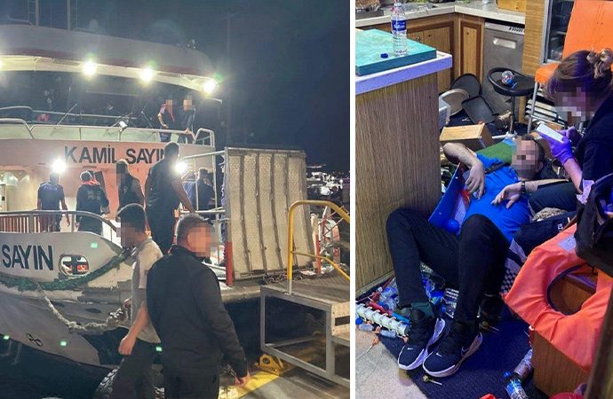 Boğazda vahim kaza: Yolcu motoruyla yük demisi çarpıştı, 12 yaralı var