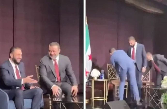 Şara’dan bakanına ‘eşitlik’ jesti: Koltuğu bırakıp sandalyeye oturdu