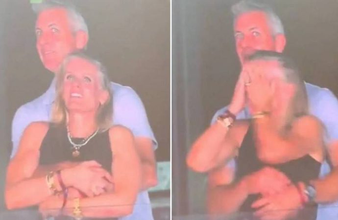 Yok artık daha neler… Meğer eşi de aynı konserdeymiş