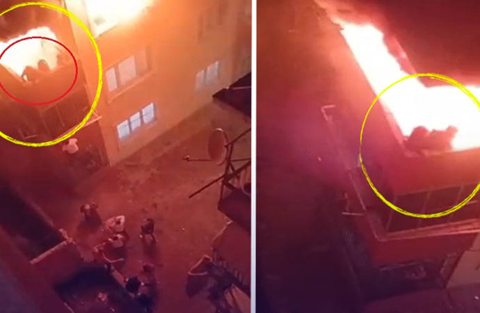 Korkunç: 2 kadın 1 bebek balkonda yanarak can verdi