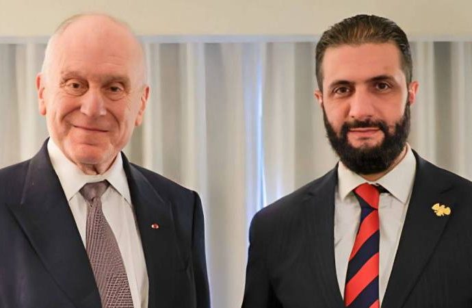 Şara, New York’ta Dünya Yahudi Kongresi Başkanı Lauder ile görüştü