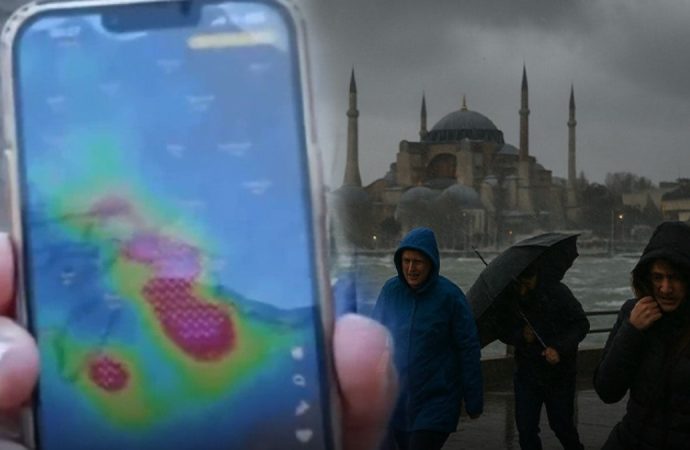 Harita kırmızıya boyandı: Yağış için saatli uyarı