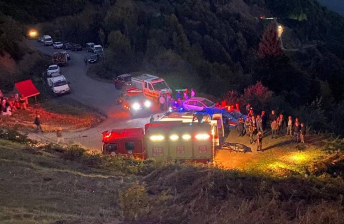 Ot biçerken uçuruma düşen polis hayatını kaybetti