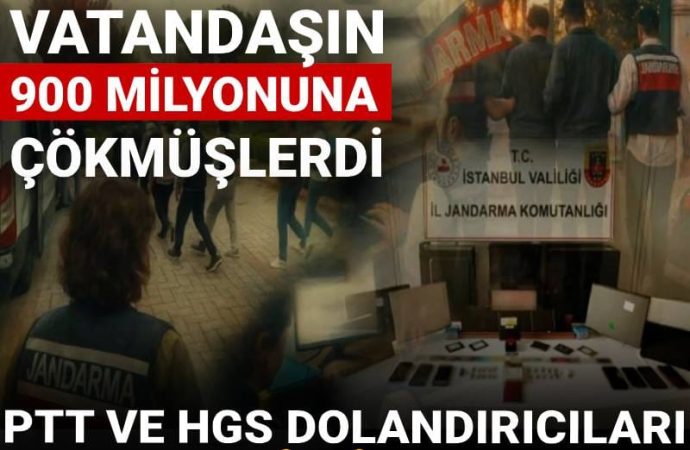 PTT ve HGS adını kullanıp 900 milyonluk vurgun yaptılar