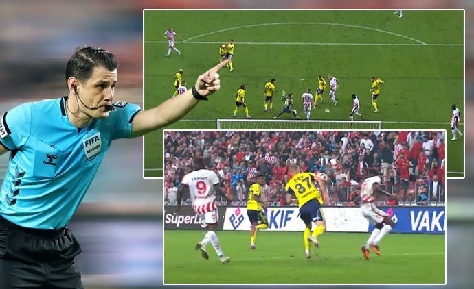 Samsun-Fenerbahçe maçında iptal edilen golün VAR kayıtları