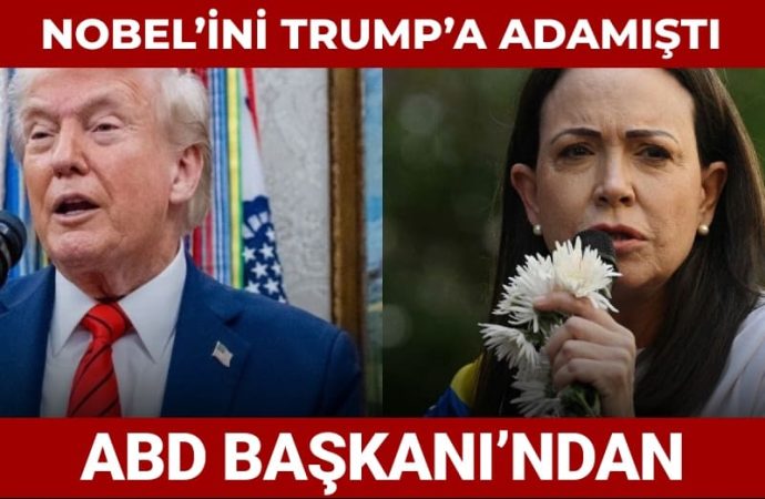 Trump’a Nobel barış ödülü tesellisi: Machado ‘Ödül senin hakkındı’ demiş
