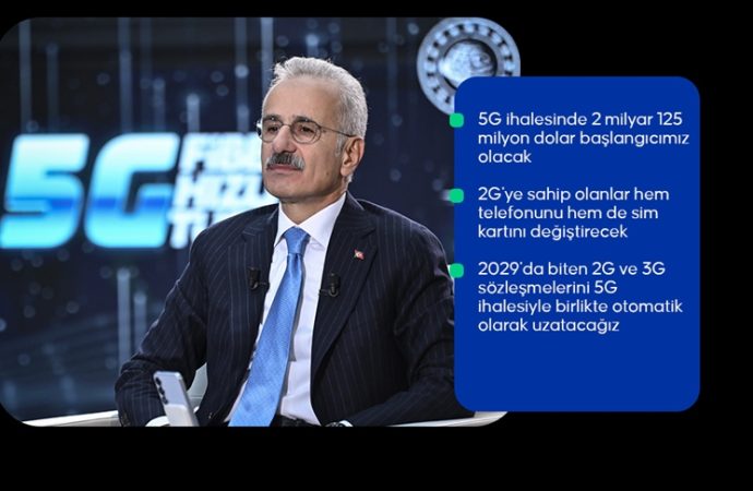 5G ihalesinde başlangıç fiyatı 2 milyar 125 milyon dolar