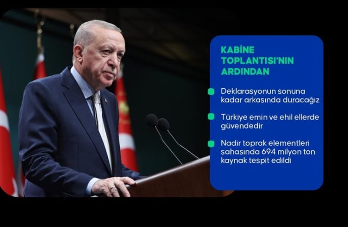 Erdoğan: Nadir toprak elementlerini kimseye vermedik ama teknoloji konusunda iş birliği arıyoruz