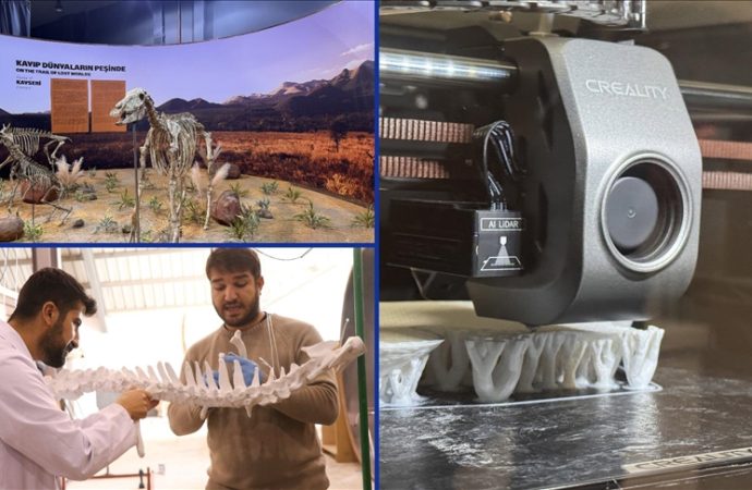Hayvan fosillerinin eksik uzuvları 3D yazıcılarla tamamlanıyor