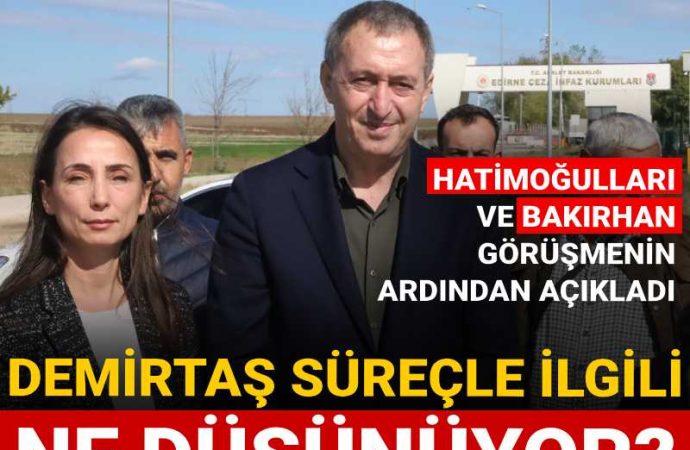 Hatimoğulları ve Bakırhan açıkladı: Demirtaş da yasanın hızlanmasını istiyor