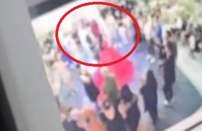 Kına gecesinde korku: Dev avize gelinin üstüne düştü