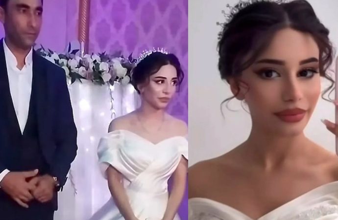 Azerbaycan’ı sarsan gelinlik