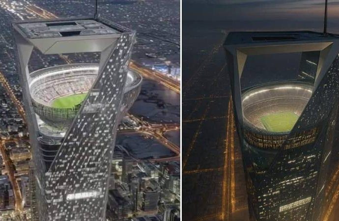Dünyanın ilk gökyüzü stadı: Dünya Kupası maçı 350 metre yüksekte oynanacak