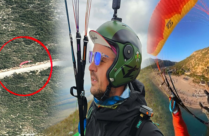 Yamaç paraşütü faciası: Kayalıklara düşüp can verdi