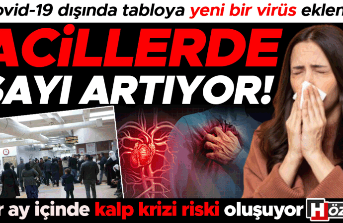 Bu grip başka: İlk bir ay içinde kalp krizi riskinde artış gözleniyor