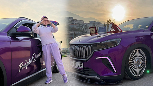 Bu mor Togg ondan başka kimsede yok