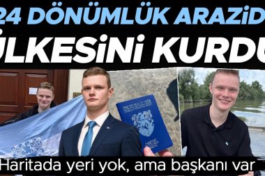 Haritada yeri yok, ama başkanı var 124 dönümlük ülke