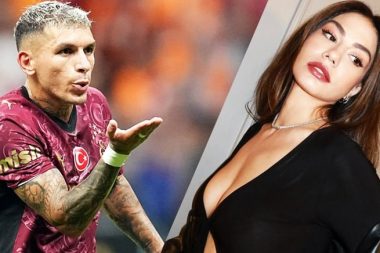 Lucas Torreira, Demet Özdemir’e kalp attı