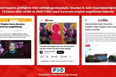 Hilal Kaplan hakkındaki 1509 haberi birden engelletti