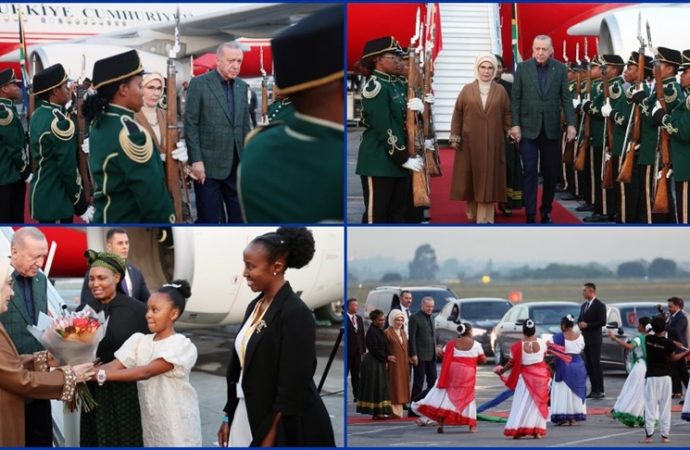 Erdoğan, G20 Liderler Zirvesi için Güney Afrika’da