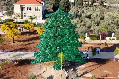 Dünyanın en büyük plastik sedir ağacı: Guinness Rekorlar Kitabı’na girdi