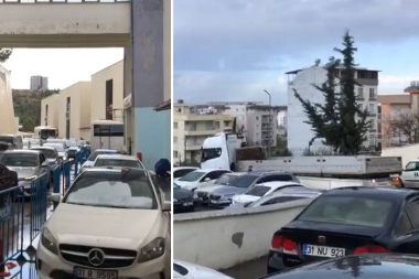 TIR hastane yolunu kilitledi: ‘Beni buraya konumdaki kadın getirdi’