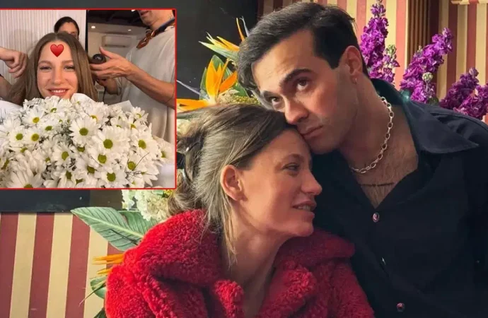 Mert Demir Serenay Sarıkaya’yı papatyalara boğdu!