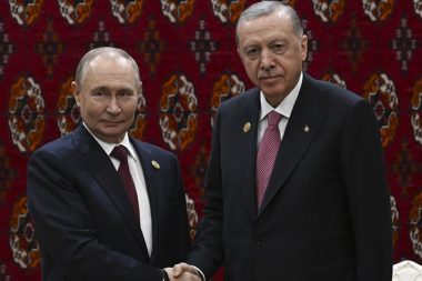 Cumhurbaşkanı Erdoğan ve Putin Aşkabat’ta bir araya geldi