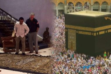 Epstein hediye Kabe örtüsünü halı yapmış