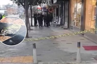 Kapıya el bombası bantlayıp not bıraktılar