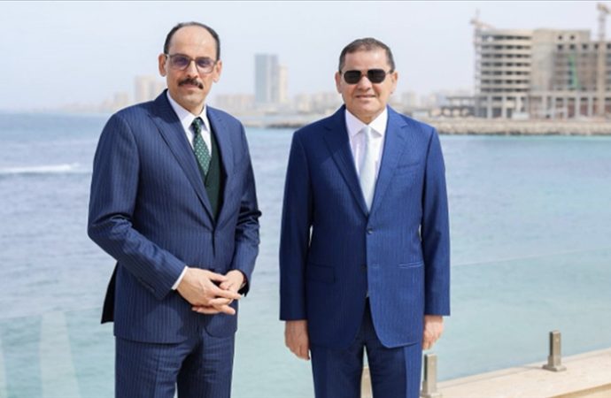 MİT Başkanı Kalın, Trablus’ta Libya Başbakanı Dibeybe ile görüştü