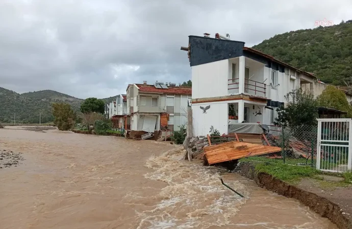 Karaburun Belediye Başkanı: DSİ barajın kapaklarını açtı, dere yatağı taştı