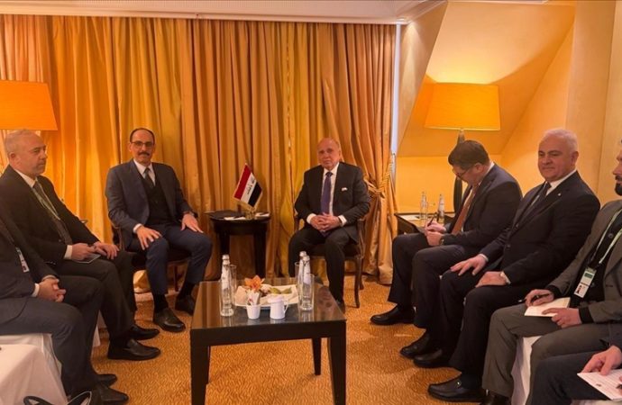 Irak Dışişleri Bakanı Münih’te MİT Başkanı Kalın’la görüştü