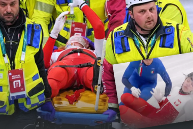 Patenin bıçağı olimpiyat sporcusunun yüzüne saplandı