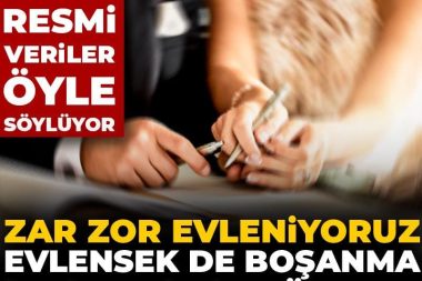 ‘Aile yılı’ydı: 2025’te evlilikler azaldı, boşanmalar arttı