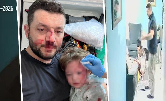 14 aylık bebeğe acımasız saldırı güvenlik kamerasında