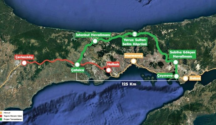 Yavuz Selim Köprüsünden geçecek demiryolu için 6,75 milyar dolar kredi alındı