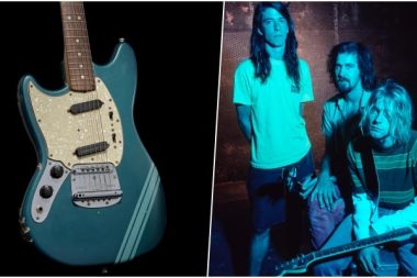 Kurt Cobain’in ‘Smells Like Teen Spirit’ klibindeki gitarı satılacak