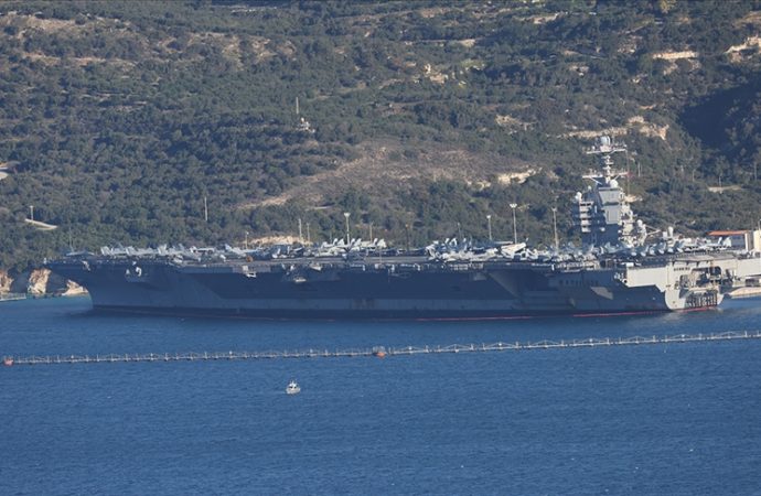 Cenevre’deki görüşmelere baskı: Amerikan USS Gerald R. Ford uçak gemisi Girit’ten Akdeniz’e açıldı