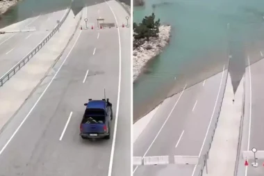 Havadan görüntülendi: Konya-Antalya kara yolu suyla buluştu