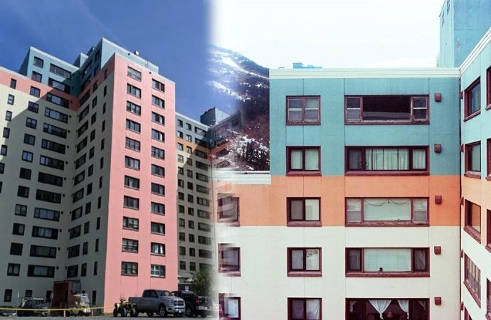 Bu kasabada tüm nüfus aynı apartmanda yaşıyor