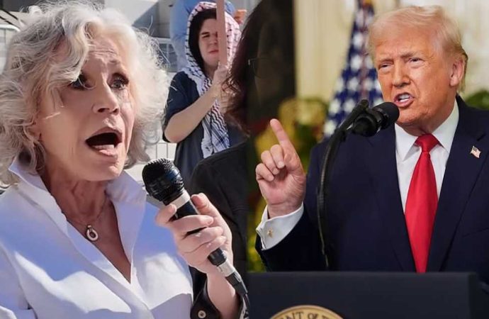 Jane Fonda 88 yaşında savaş karşıtı mitingde konuştu: Anneler şu anda yine enkazdan çocuklarını çıkarıyor