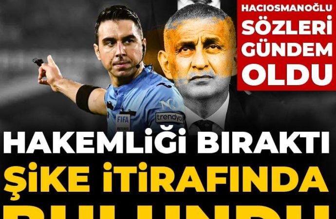 Düdüğü bıraktı, şikeyi itiraf etti: Bir kere teklif geldi