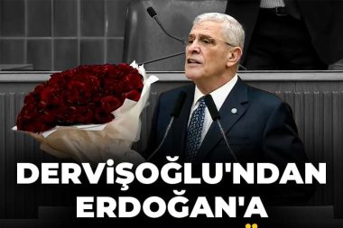Müsavat Dervişoğlu kürsüden Erdoğan’a 308 gül gönderdi