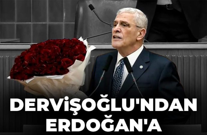 Müsavat Dervişoğlu kürsüden Erdoğan’a 308 gül gönderdi