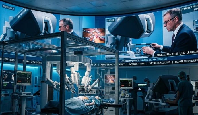 Londra’daki doktor yönlendirdi, Cebelitarık’taki robot prostat ameliyatı yaptı