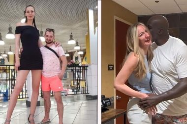 Shaquille O’Neal ve dünyanın en uzun modeli Ekaterina Lisina buluşunca…