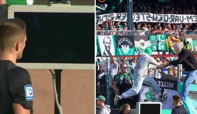 Penaltı VAR’da incelenemedi: Maskeli taraftar elektrik fişini çekti