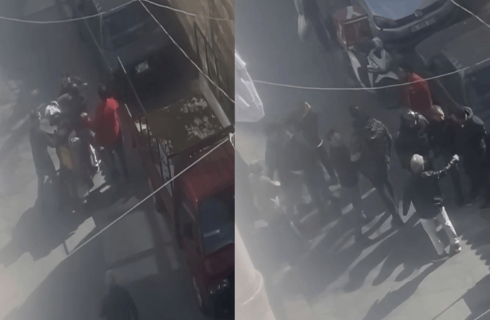 Film gibi sokak kavgası: Yarım saat sonrasına randevu verip kalabalıkla döndü